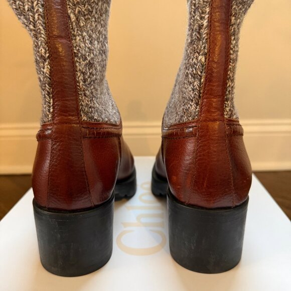 Chloe Brown Neva Ankle Boots Size EU 37.5 - Picture 6 of 14